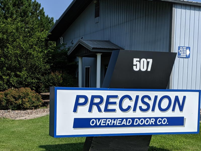 Precision Overhead Door sign